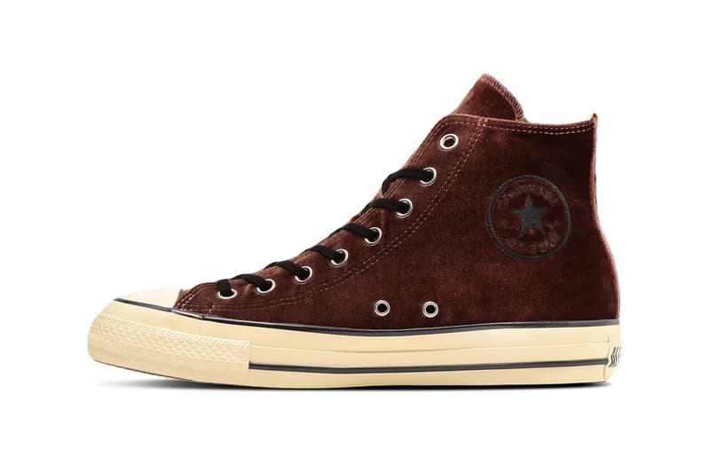 Converse Japan 正式推出 All Star Aged Velvet Hi 最新配色「Brown/Black」鞋款
