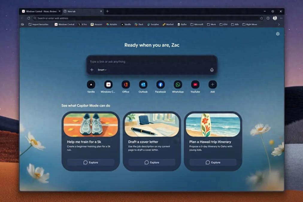 微软 Edge 迎来 Copilot 式大改版：界面全面向 AI 看齐