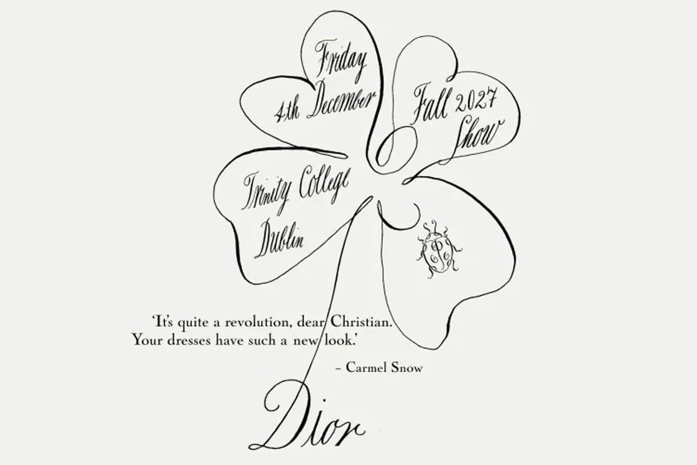 Dior 将于都柏林三一学院举办 2027 早秋大秀